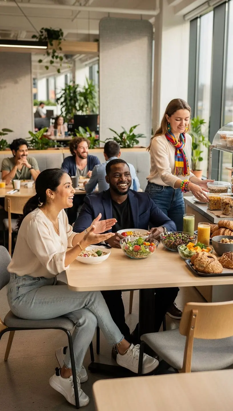 Рабочее место с акустическими панелями для улучшения звукоизоляции.